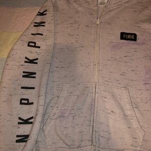 PINK light pink and grey designed jacket